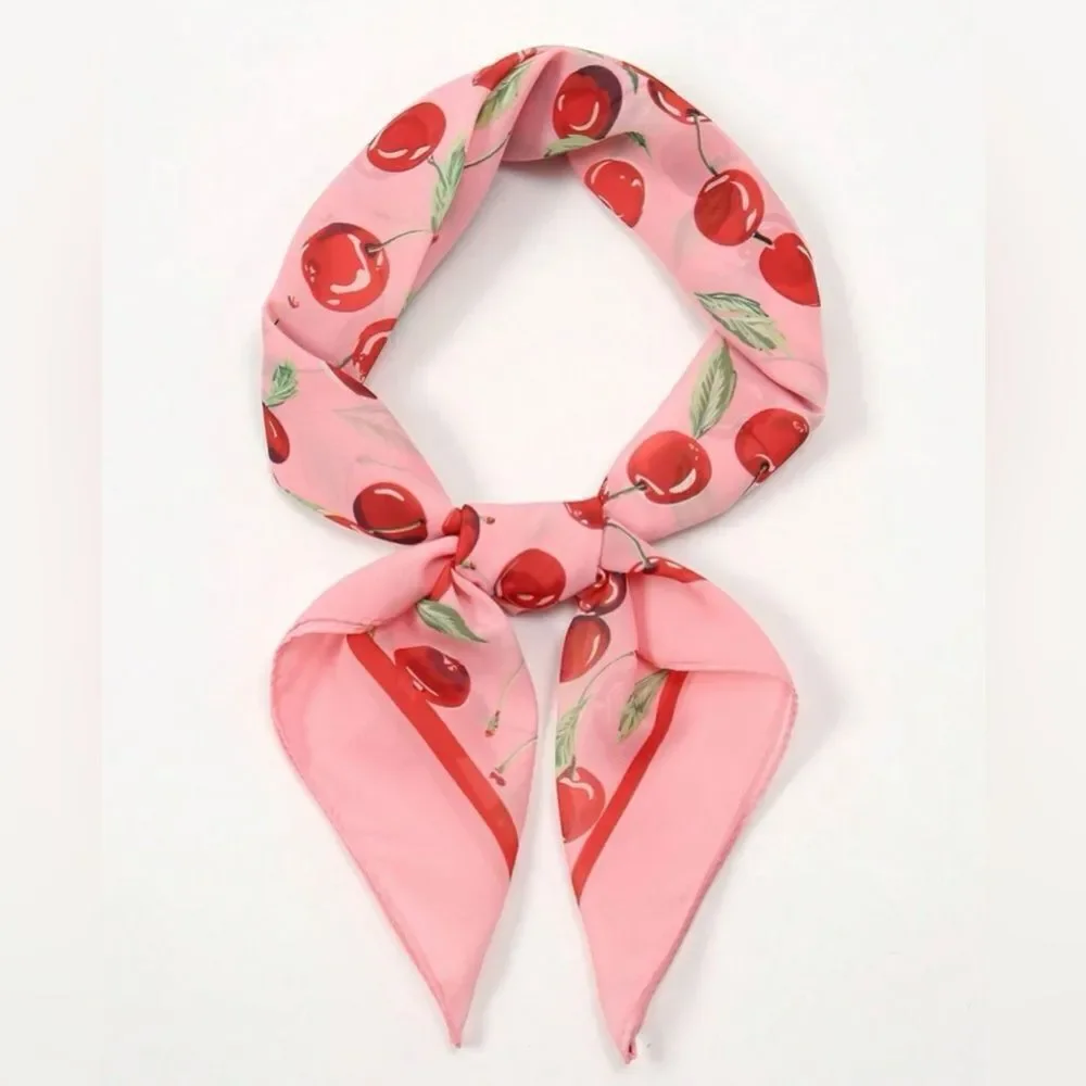 cherry scarf S7